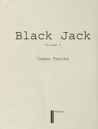 Cover of Black Jack 3