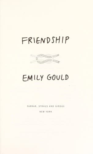 Cover of Friendship