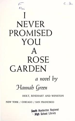 Cover of I Never Promised You a Rose Garden