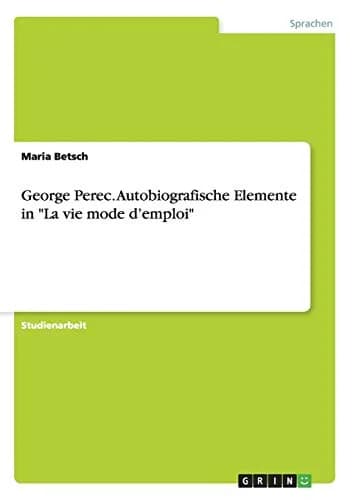 Cover of La Vie mode d'emploi